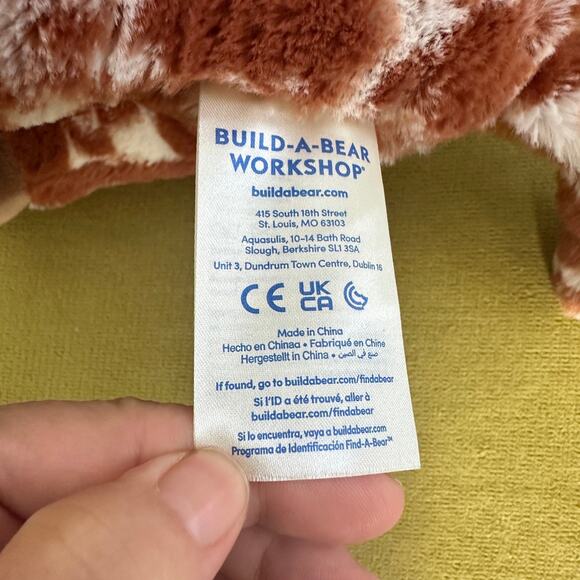 Build-A-Bear Longhorn Steer Bevo Plush Brown White Horned Cow 16” Retired 2023 - Picture 13 of 13